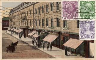 Ivano-Frankivsk, Stanislawów; Ul. Sapiezynska / street with shops