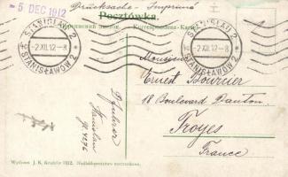 Ivano-Frankivsk, Stanislawów; Ul. Karpinskiego / Karpinski street with Emil Tauber's shop, town...