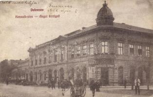 Debrecen, Kossuth utca - Angol királynő, Temetkezési Intézet (Rb)