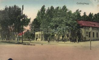 Budapest III. Csillaghegy, vasútállomás, Hangya kiadása (kis szakadás / small tear)