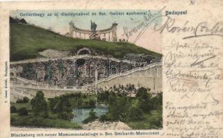 Budapest I. Gellérthegy, díszlépcső, Szent Gellért-szobor (fl)