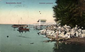 Balatonlelle-fürdő, Alsólellei part, csónak (Rb)