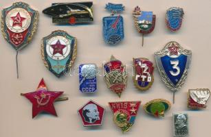 Szovjetunió 16klf szocialista jelvény T:vegyes Soviet Union 16 pieces of various socialist badges C:mixed