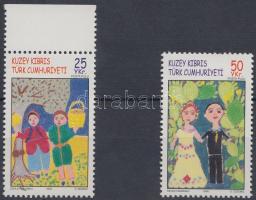 Gyermekrajzok sor (benne 1 ívszéli bélyeg), Children's Drawings set (with 1 margin)