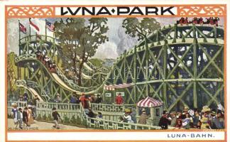 1910 Vienna, Wien; I. Internationale Jagd Ausstellung, Luna Park un Bahn / international hunting exhibition, park and train s: H. Kalmsteiner