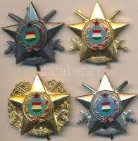 ~1960-1970. "Katonai Tízpróba (KTP)" arany, ezüst, bronz és aranykoszorús fokozata T:1-,2