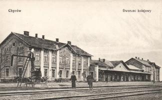 Khyriv, Chyrów; Dworzec kolejowy / railway station