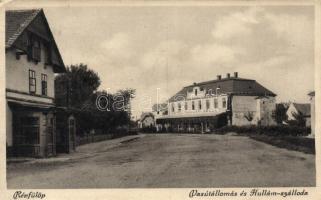 Révfülöp, Vasútállomás, Hullám szálloda (EK)