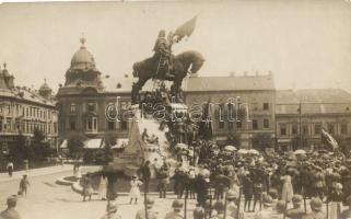 Kolozsvár, Mátyás szobor / statue, photo