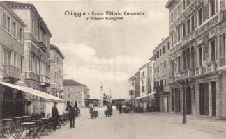 Chioggia, Corso Vittorio Emanuele, Palazzo Ravagnan, Albergo Luna / street, palace, hotel
