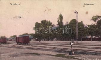 Orosháza, vasútállomás; Pless N. kiadása