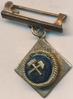 DN zománcozott bányász jelvény T:2