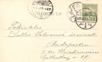 Budapest IV. Újpest, polgári leányiskola; Schön Bernát kiadása