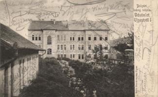 Budapest IV. Újpest, polgári leányiskola; Schön Bernát kiadása