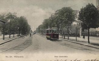 Warsaw, Aleja Ujazdowskie / alley with tram