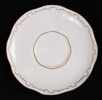 Komplett, hibátlan hat személyes Zsolnay porcelán teáskészlet aranyozott mintával / Complete Zsolnay...