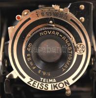 cca 1930 Zeiss Ikon Telma típusú harmonikás fényképezőgép Novar-Anastigmat f4.5/75mm objektívvel ere...