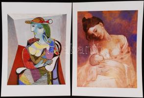 Salvador dali és Picasso poszterek, nyomatok, összesen 16 db, hozzá két ismertető füzet / posters  3...