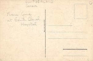 Brussels, Bruxelles; Hopital Ecole Edith Cavell, La radiographie, Mme Pierre Curie (Marie Curie)  / ...