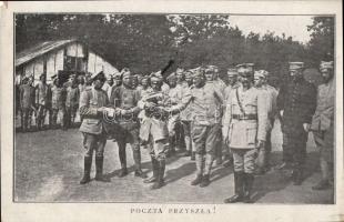 Posta Przyszla! / WWI Polish soldiers receiving their letters