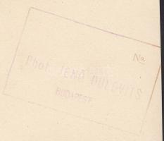 cca 1940 Dulovits Jenő (1903-1972): Kőfaragó, pecséttel jelzett vintage szociofotó, 10,5x8 cm