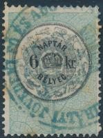 1873 6kr Naptárbélyeg