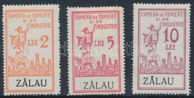 Zilah városi illetékbélyeg 2, 5, 10 Lei,