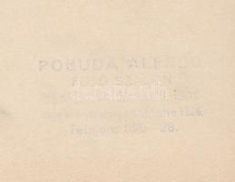 cca 1930-1940 Pobuda Alfréd (1876-1942): Női távolugró verseny, pecséttel jelzett vintage fotó, 11x1...