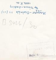 1953 április 26. Bojár Sándor (1914-2000): Magyar-Osztrák 1:1, Bp., Dózsa stadion, pecséttel jelzett...