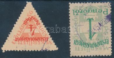 1945 Budapest VI. ker. elszámolási jegy 1Ft, 4Ft