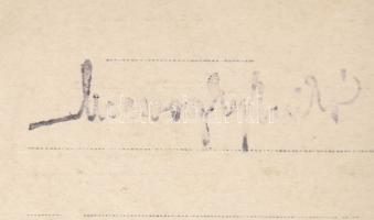 cca 1930-1940 Műtermi fotólap Ilse Topolozsy-ről, pecséttel jelzett fotóképeslap, 8x13 cm