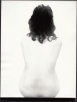 cca 1970-1980 Paksy József: Hátakt, vintage fotóművészeti alkotás, feliratozva, 24x18 cm