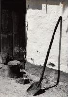 cca 1970-1980 Bahget Iskander: Csendélet 2., vintage fotóművészeti alkotás, feliratozva, 24x17 cm