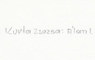 cca 1970-1980 Kurta Zsuzsa: Álom I., fotógrafikus eljárással készült vintage fotómontázs, a magyar f...