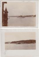 1928 Balatonfüred, 2 db fotó, 9x12 cm