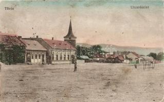 Tövis, utca, Ábrahám Testvérek üzlete / street, shop (EB)