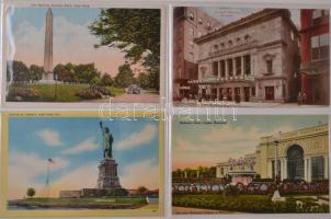 96 db USA városképes gyűjtemény albumban / 96 USA postcards in an album