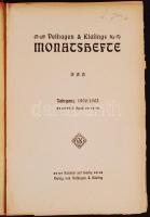 1902-1905 Lipcse, Velhagen&Klasings: Monatshefte, 2 kötet félvászon kötésben /
1902-1905 Leipzig...