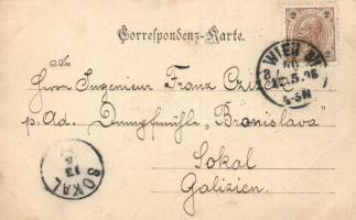 5 db az építkezési folyamatot jól mutató, régi képeslap a bécsi Ferenc József rakpartról / Wien - Vi...