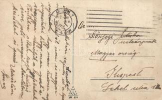 5 db az építkezési folyamatot jól mutató, régi képeslap a bécsi Ferenc József rakpartról / Wien - Vi...