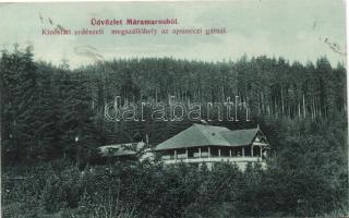 Kőrösmező, Apsineci gát, Kincstári erdészeti megszállóhely / dyke, forestry rest house (vágott / cut)