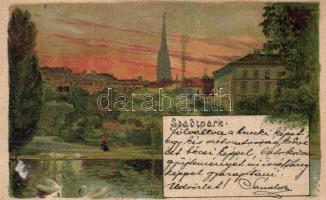 AUSZTRIA - 12 db hosszú címzéses városképes lap / 12 Austrian postcards from the turn of the 20th century