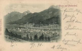 AUSZTRIA - 12 db hosszú címzéses városképes lap / 12 Austrian postcards from the turn of the 20th ce...