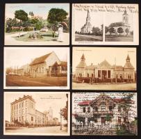 kb 300 db nagyrészt magyar városképes lap, kevés külföldi és motívumlappal, sok századfordulóssal, vegyes minőségben