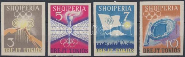 Summer Olympics imperforated set Nyári olimpia vágott sor