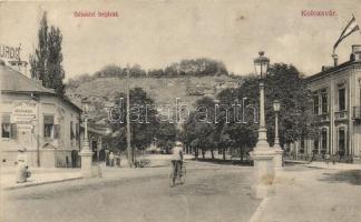 Kolozsvár, Sétatéri bejárat, Diána fürdő, Vízgyógyintézet, uszoda, Schuster Emil kiadása / promenade, spa, swimming pool