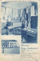 Nagyszalonta, Gimnázium, Arany János szobra, Fábián L. Dezső kiadása / secondary school, statue (EK)