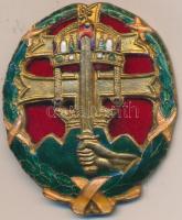 ~1940. "Csapattiszti jelvény" zománcozott kitüntető jelvény jelzés nélkül T:2  Hungary ~1940. "Combat Leadership badge" enamelled badge without maker mark C:XF