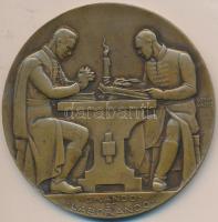 Berán Lajos (1882-1943) 1938. "Debreceni Collegium 1538-1938" bronz emlékérem (196.5g/80mm) T:2-