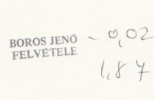 1989 Temesvári forradalom életképe, Boros Jenő felvétele, feliratozva, pecséttel jelzett, 18x24 cm